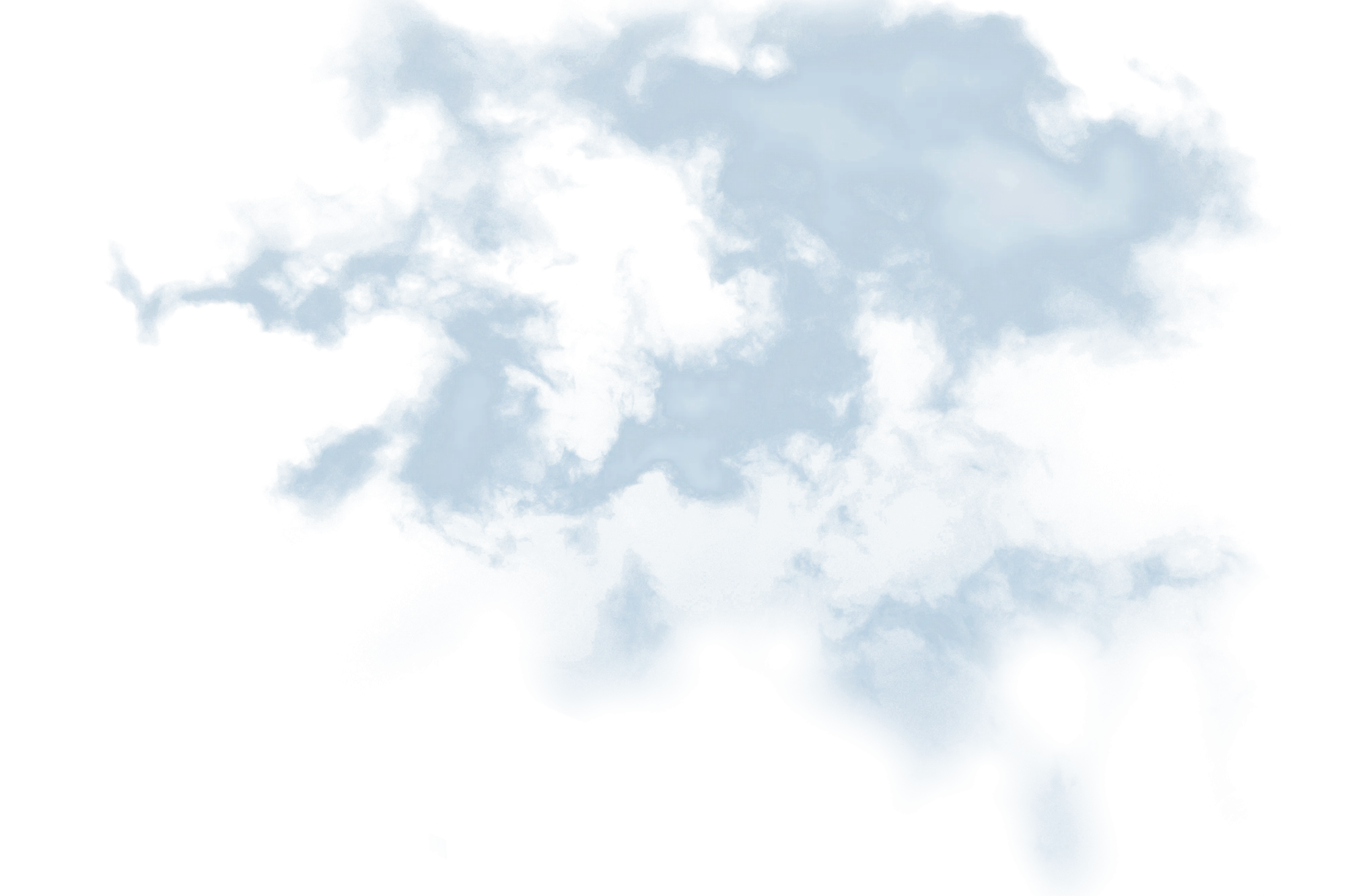 flat and transparent background layer with clouds